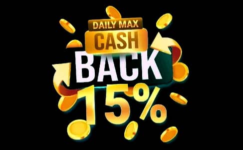Daily Cashback up to 15%
